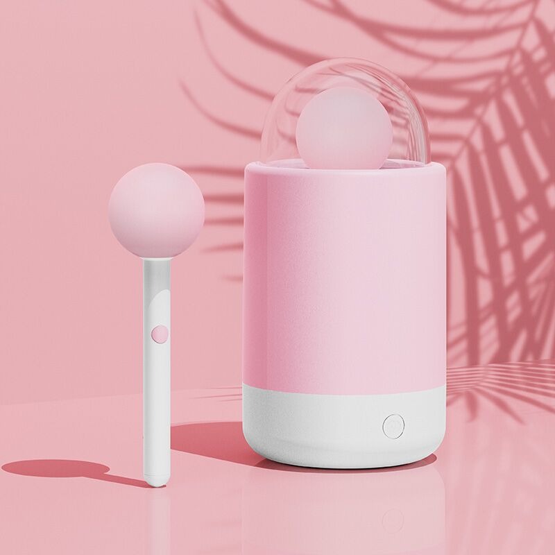 Кліторальний вібратор-льодяник на паличці KissToy Pink Pop