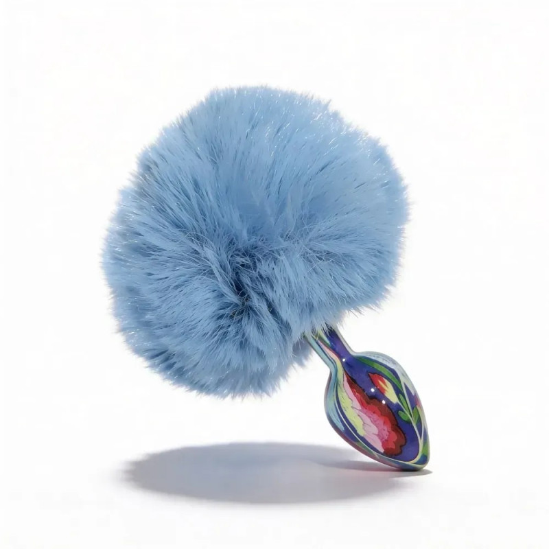 Анальна пробка з візерунком ALUME, розмір S,  7 х 2,8 см