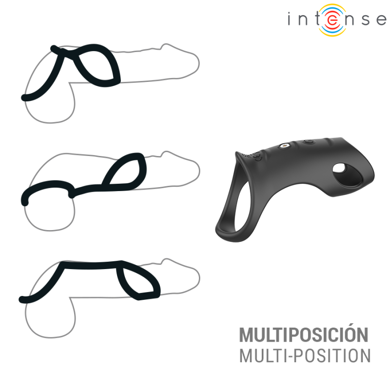 Насадка ерекційне кільце з вібрацією INTENSE JEROME Adjustable Penis Ring Насадка ерекційне кільце з вібрацією INTENSE JEROME Adjustable Penis Ring