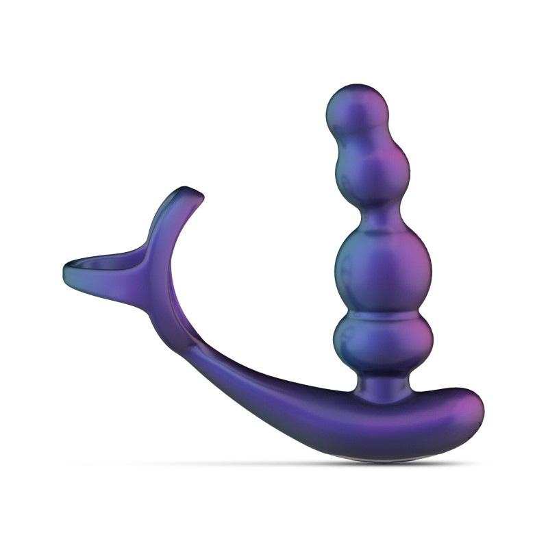 Анальный вибратор с эрекционным кольцом Hueman - Stellar Force Anal Beads with Cockring