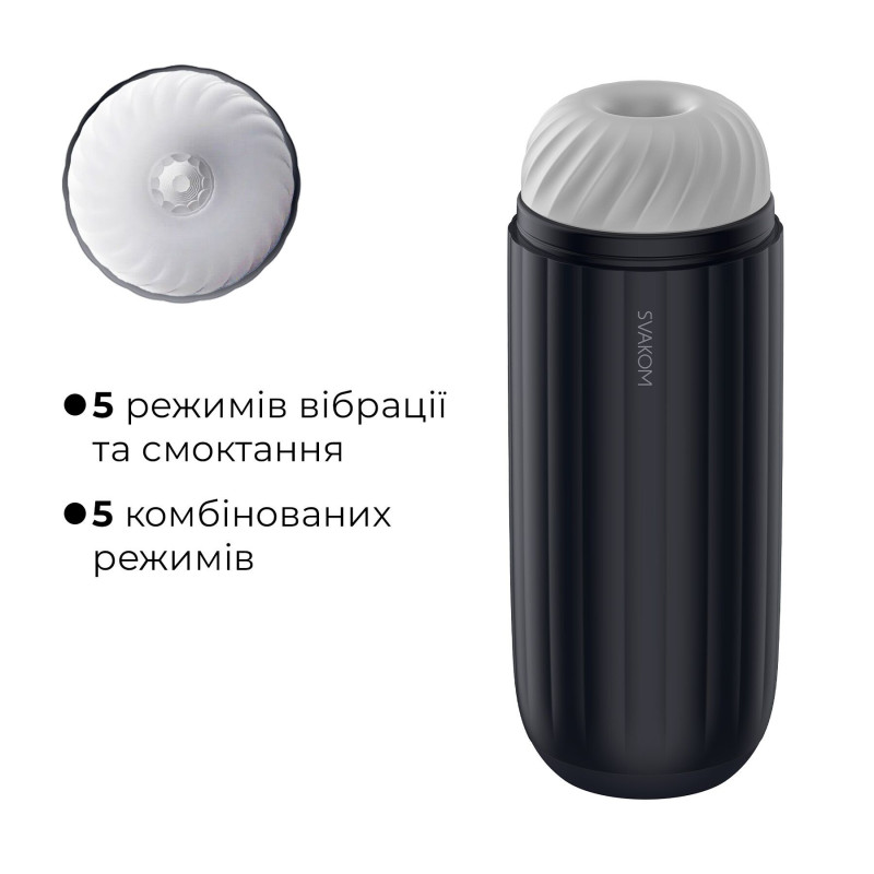 Интерактивный смарт-мастурбатор с вибрацией и посасыванием Svakom Sam Neo 2 Pro