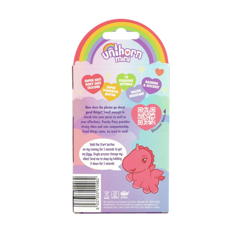 Вібратор брелок єдиноріжка Unihorn Mini - Peachy Pony