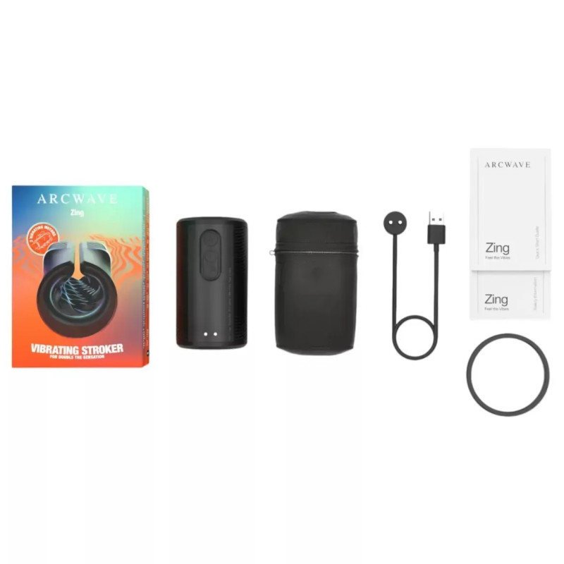 Вибрирующий мастурбатор Arcwave Zing Black, открытый