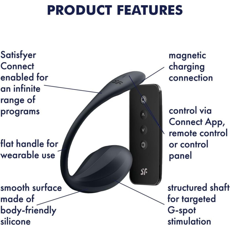 Смарт-віброяйце Satisfyer Ribbed Petal Connect App