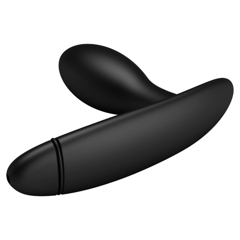 Надувна анальна пробка Pretty Love Drake Anal Plug (чорна, 7,8 × 2,5 см)
