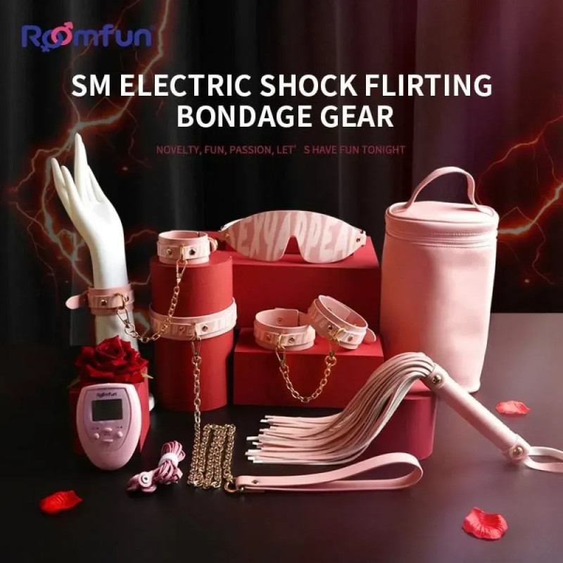 Набор БДСМ с электростимуляцией Roomfun Bondage Gear