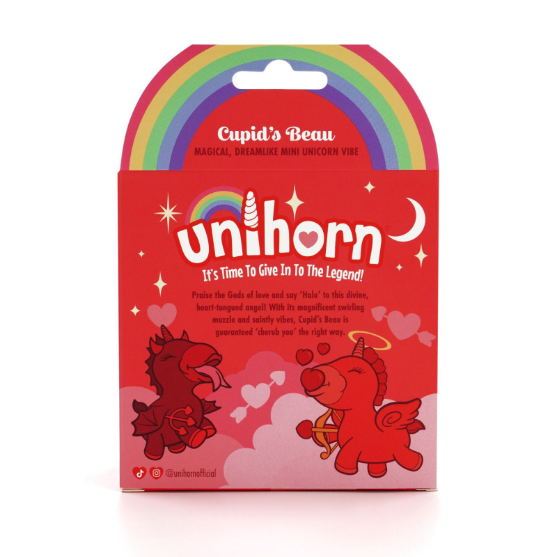 Кліторальний стимулятор з обертальними рухами Unihorn Cupid's Beau Red