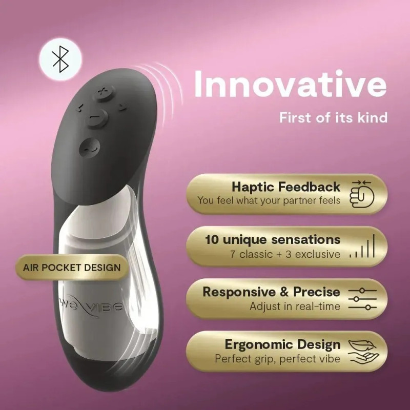 Вибратор для пар We-Vibe Chorus Pro Electric Pink с пультом и приложением