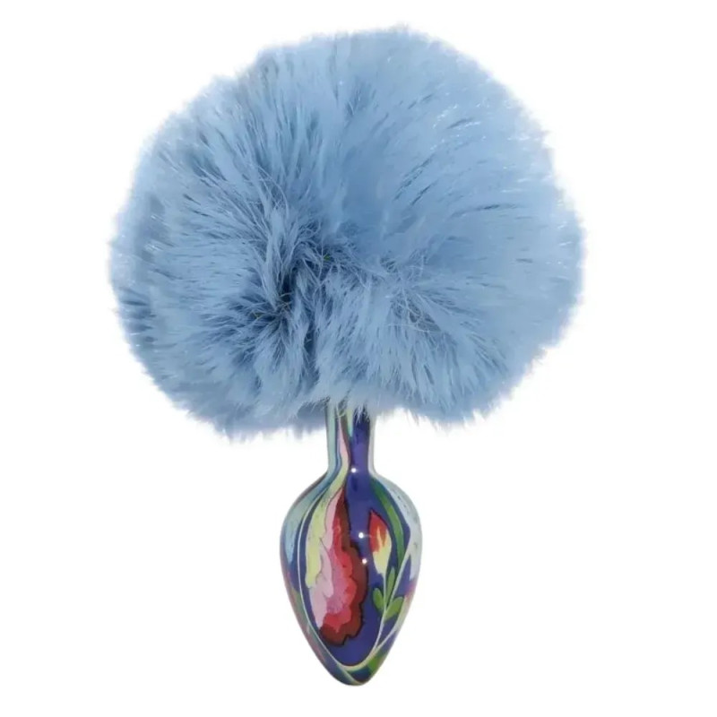 Анальна пробка з візерунком ALUME, розмір S,  7 х 2,8 см