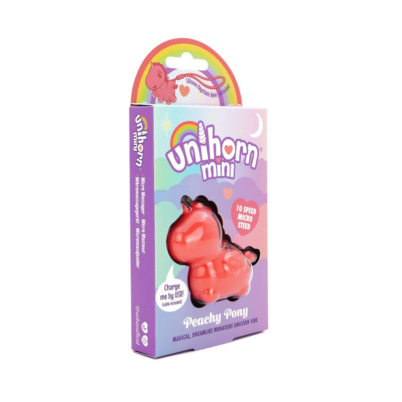 Вібратор брелок єдиноріжка Unihorn Mini - Peachy Pony