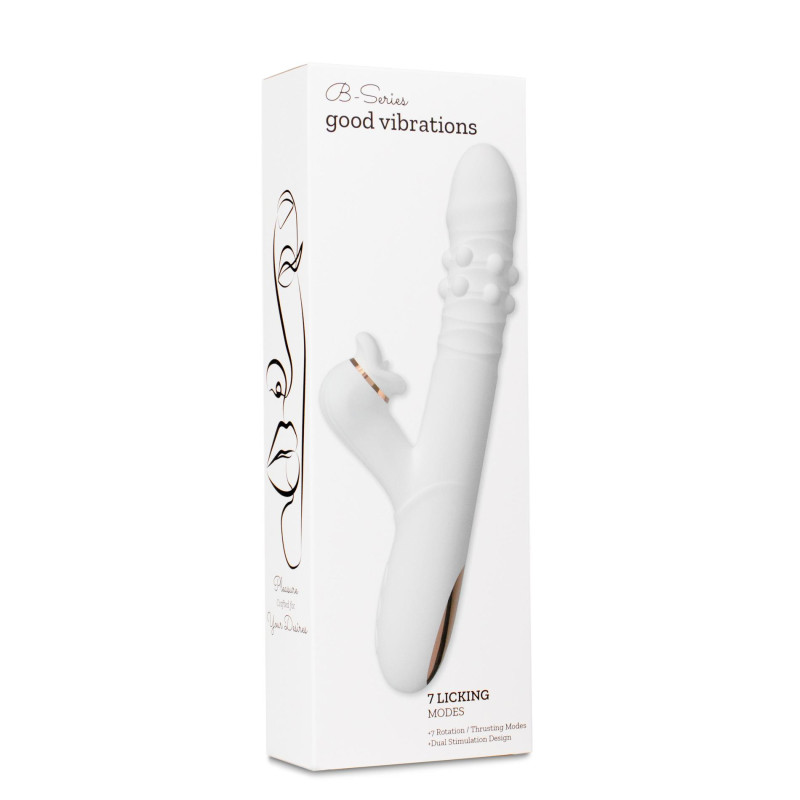 Вібратор - Dual Motion Licking Vibe White