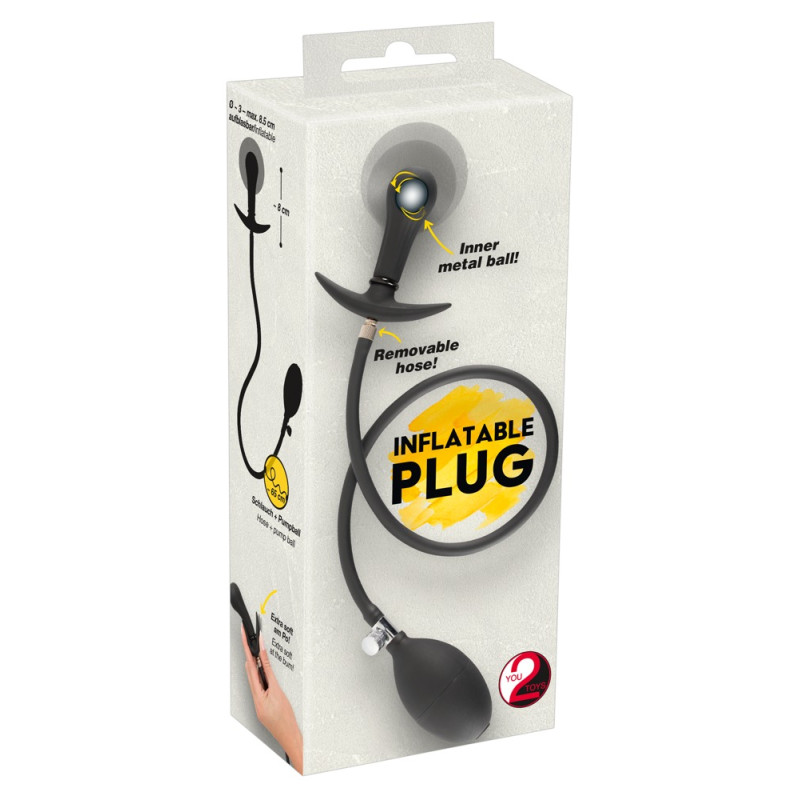 Надувна анальна пробка Inflatable Plug зі зміщеним центром ваги Надувна анальна пробка Inflatable Plug зі зміщеним центром ваги
