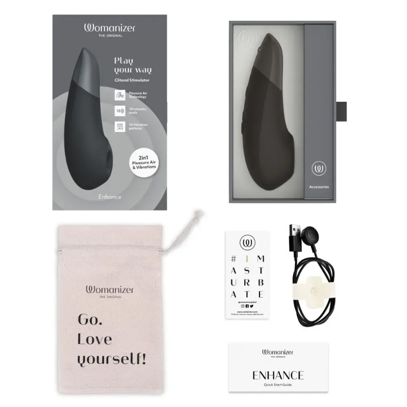 Вакуумний кліторальний стимулятор 2в1 Womanizer Enhance
