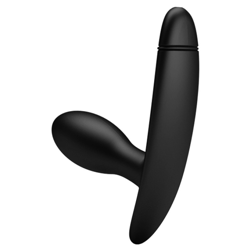 Надувна анальна пробка Pretty Love Drake Anal Plug (чорна, 7,8 × 2,5 см)