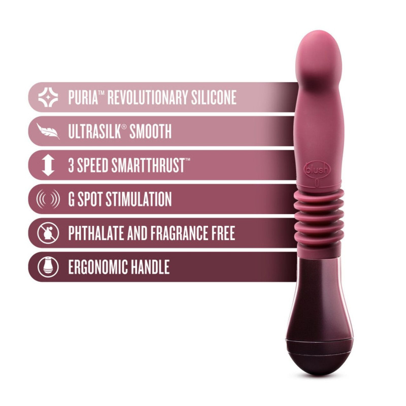 Пульсатор для точки G Blush Temptasia – Trixie Thrusting Dildo