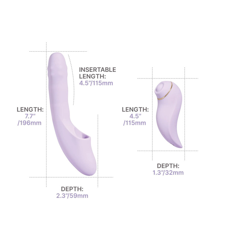 Смарт-вібратор 5в1 Svakom DuoGlow