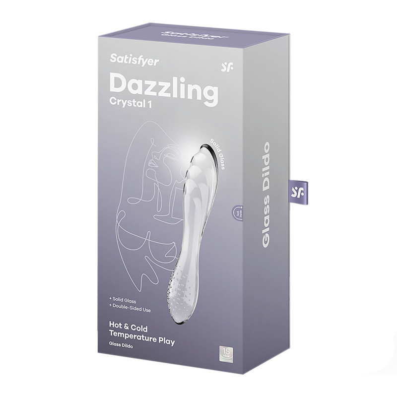 Двосторонній скляний дилдо Satisfyer Dazzling Crystal 1