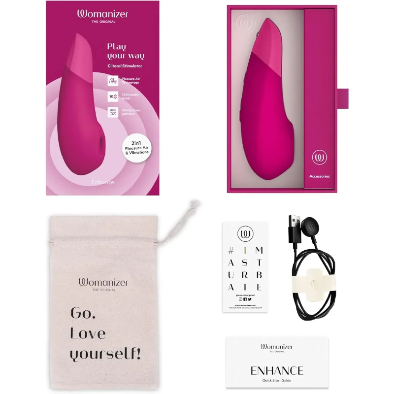 Вакуумний кліторальний стимулятор 2в1 Womanizer Enhance