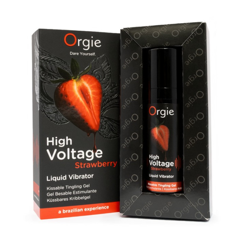Рідкий вібратор Orgie High Voltage - Strawberry