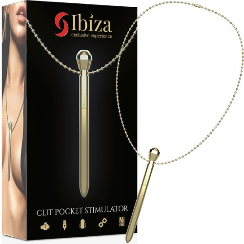 Вібратор прикраса IBIZA - CLIT POCKET STIMULATOR NECKLACE