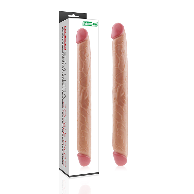 Двухсторонний фаллоимитатор - King-Sized Realistic Slim Ultra Double Dildo 17 Двухсторонний фаллоимитатор - King-Sized Realistic Slim Ultra Double Dildo 17