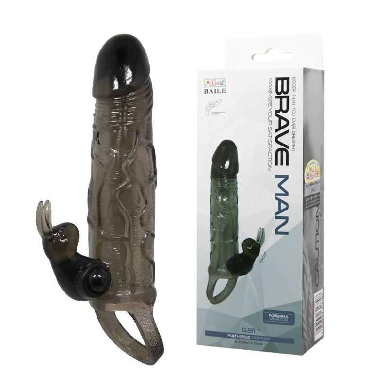 Насадка на член - Brave Man Vibrating Penis Sleeve 5,91