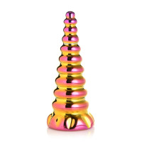 Стеклянный фаллоимитатор Creature Cocks Twilight Rainbow Glass Dildo
