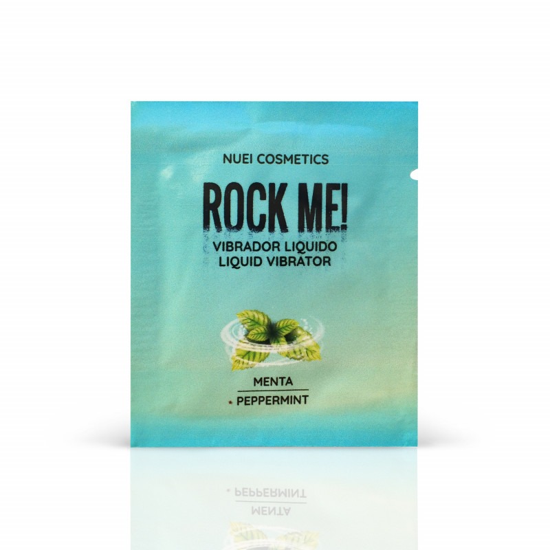 Пробник рідкий вібратор Nuei ROCK ME! зі смаком м'яти 2 мл