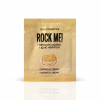 Пробник рідкий вібратор Nuei ROCK ME! зі смаком печива з кремом 2 мл