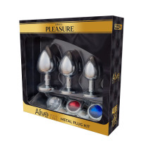 Набор металлических анальных пробок Alive Metal Plug Kit Набор металлических анальных пробок Alive Metal Plug Kit