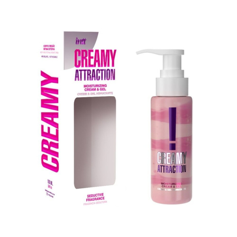 Зволожувальний крем-гель з афродизіаком 2в1 Intt Creamy Attraction Seduction