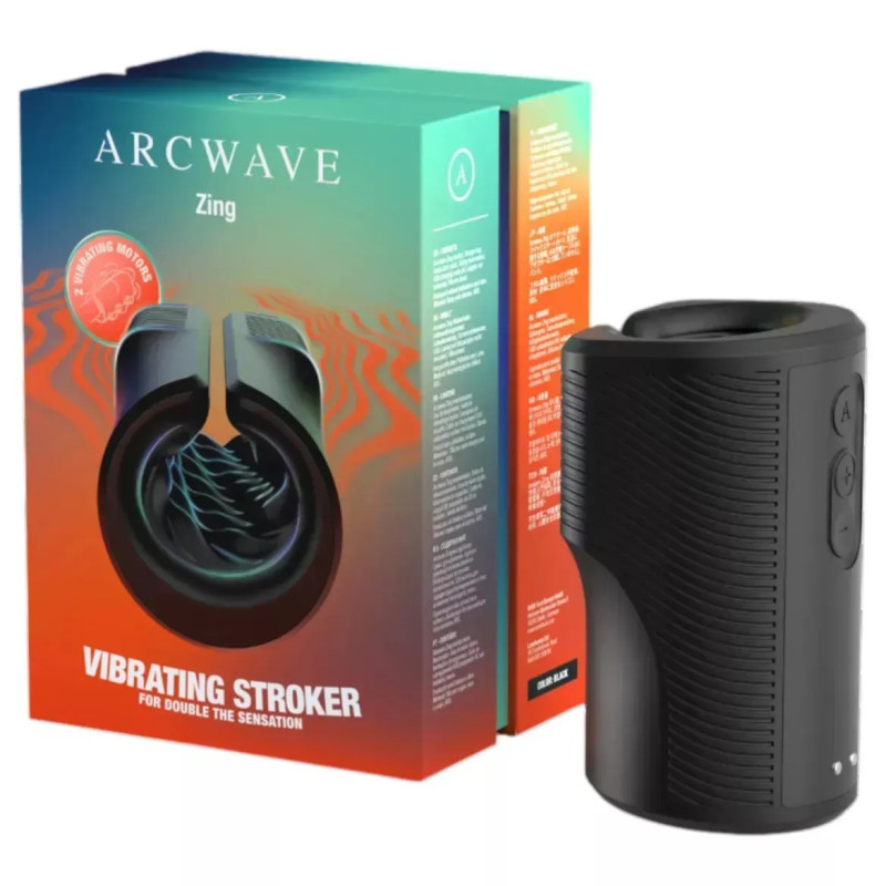 Вибрирующий мастурбатор Arcwave Zing Black, открытый