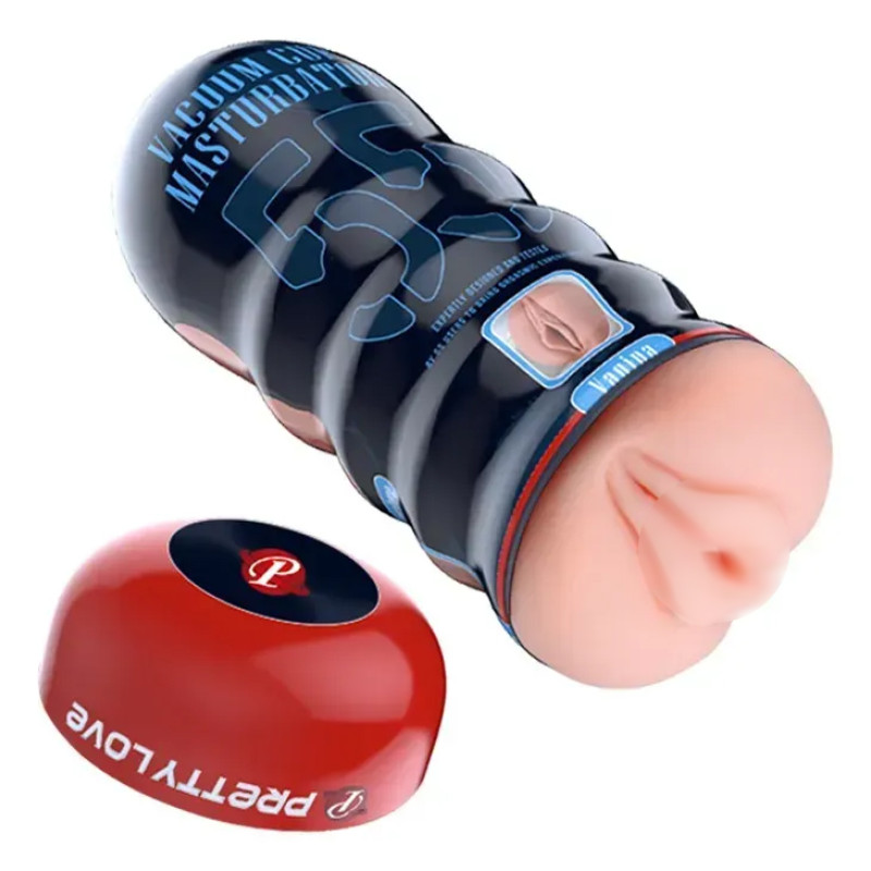 Мастурбатор реалістичний із вакуумом Pretty Love Masturbator Vacuum Cup