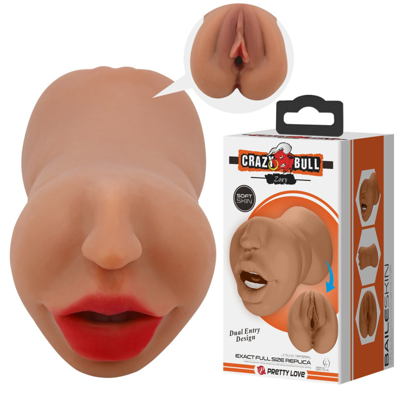 Мастурбатор рот и вагина – Crazy Bull Zoey Masturbator