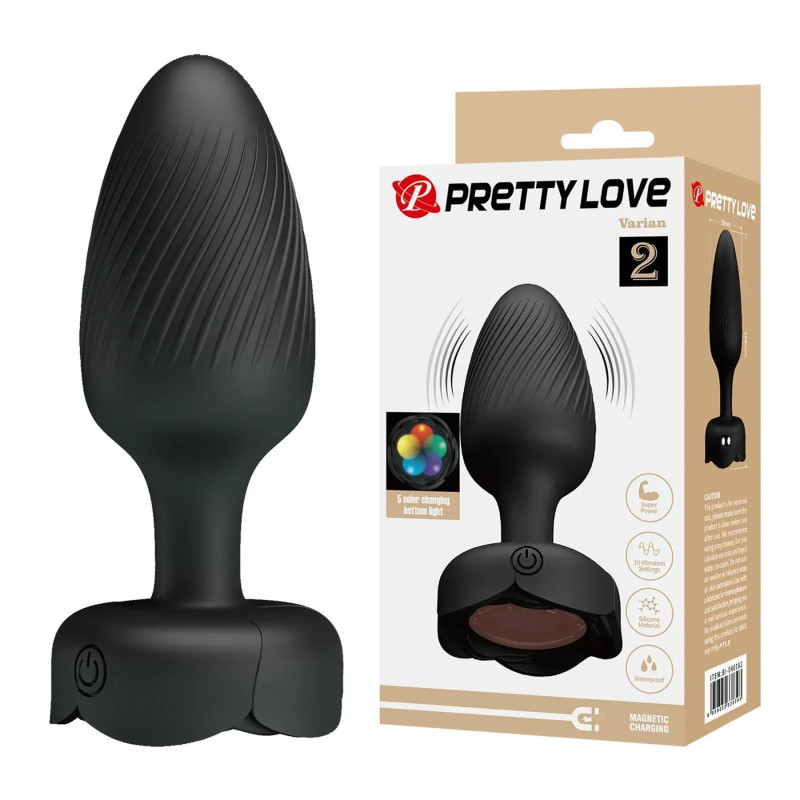 Анальная вибропробка с подсветкой Pretty Love Varian