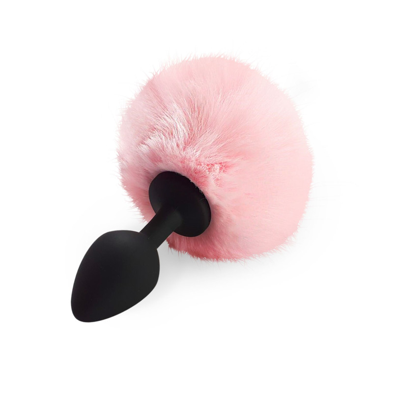 Силіконова анальна пробка М Art of Sex - Silicone Butt plug Rabbit Tail